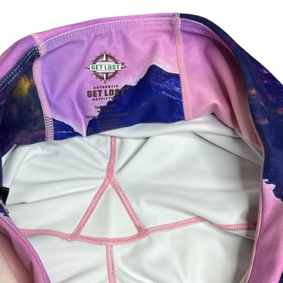 Get Lost Outfitters Aspen Legging Scenic‎ Print High Rise Activewear Pants XL - Picture 7 of 8